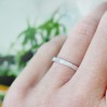 Broad bark wedding ring in recycled 925 silver for women and for me...