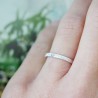 Broad bark wedding ring in recycled 925 silver for women and for me...