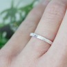 Broad bark wedding ring in recycled 925 silver for women and for me...
