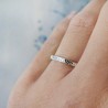 Broad bark wedding ring in recycled 925 silver for women and for me...