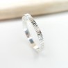 Broad bark wedding ring in recycled 925 silver for women and for me...