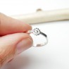Alliance marguerite empilable argent 925 recyclé pour femme Bagues ...