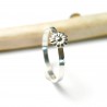 Alliance marguerite empilable argent 925 recyclé pour femme Bagues ...