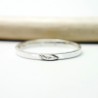 Bague feuille empilable argent 925 recyclé pour femme et pour homme...