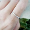Bague feuille empilable argent 925 recyclé pour femme et pour homme...