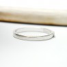 Bague sablée empilable feuille argent 925 recyclé pour femme et pou...