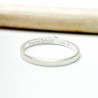 Recycled 925 silver sandblasted ring with leaf for women and men Mi...