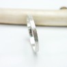 Stapelbarer Sandgestrahlt Ring aus recyceltem 925er Silber für Dame...
