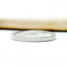 Stapelbarer Sandgestrahlt Ring aus recyceltem 925er Silber für Dame...