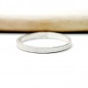 Stapelbarer Sandgestrahlt Ring aus recyceltem 925er Silber für Dame...