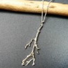 Branch necklace in recycled 925 silver different lengths