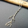 Branch necklace in recycled 925 silver different lengths