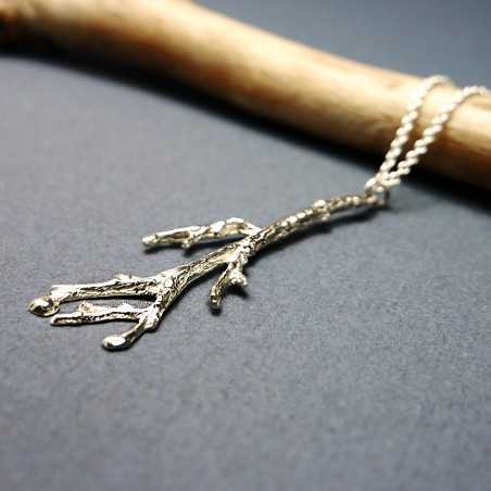 Branch necklace in recycled 925 silver different lengths