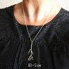 Branch necklace in recycled 925 silver different lengths