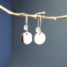 Minimalistische Ohrhänger aus recyceltem 925er Silber