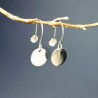 Minimalistische Ohrhänger aus recyceltem 925er Silber