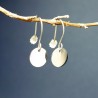 Minimalistische Ohrhänger aus recyceltem 925er Silber