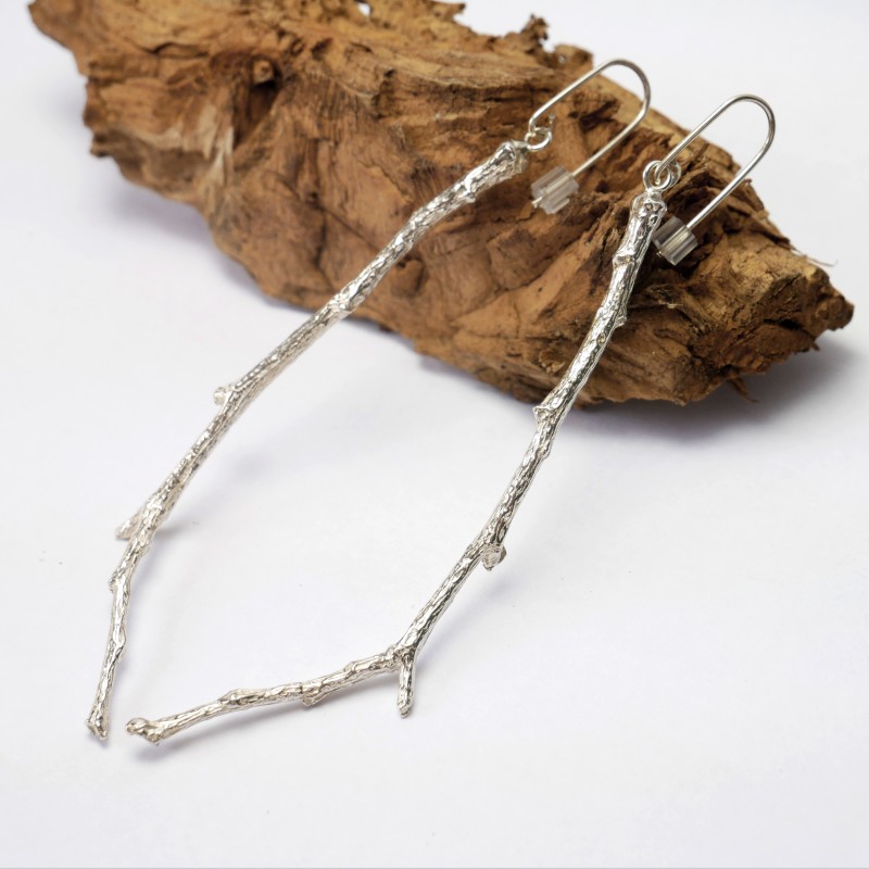Branch sterling silver long earrings Eda 97,00 € Branch sterling silver long earrings Eda 97,00 €