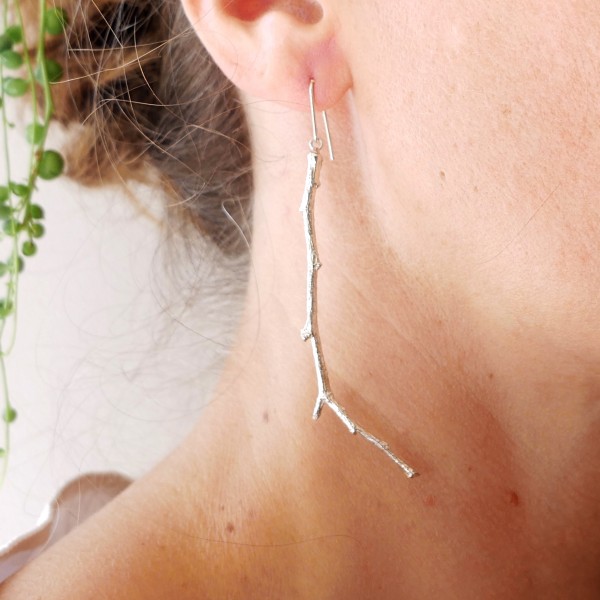 Branch sterling silver long earrings Eda 97,00 €