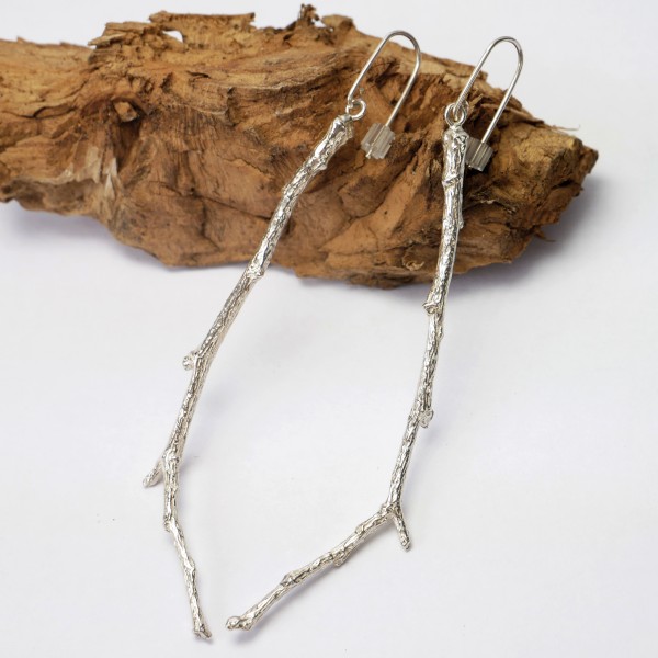 Branch sterling silver long earrings Eda 97,00 €
