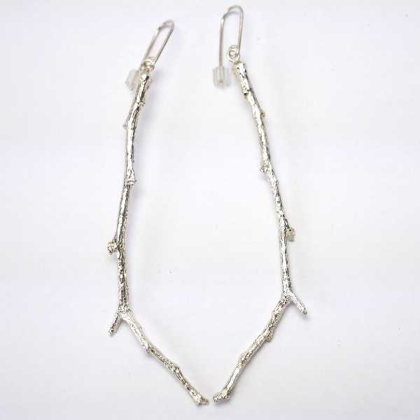 Branch sterling silver long earrings Eda 97,00 €