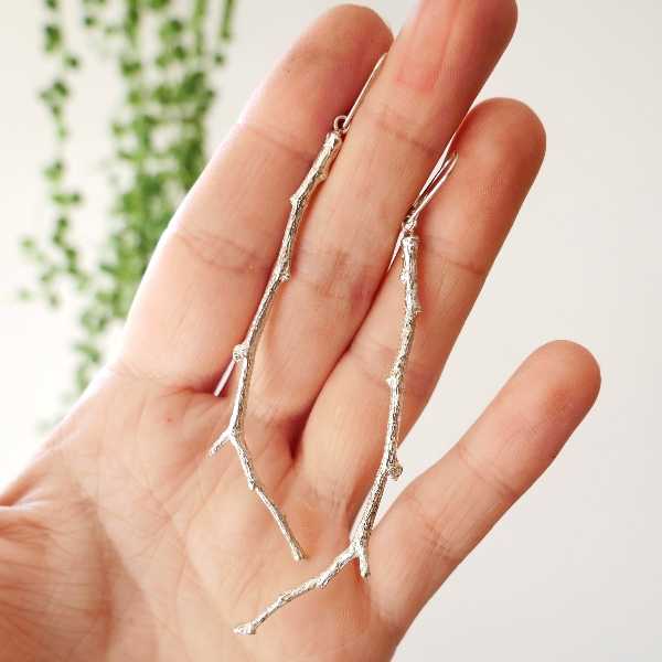 Zweig lange Ohrringe aus Sterling Silber Eda 97,00 €