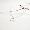 Pendentif sur chaine en argent 925 recyclé Soleil