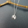 Pendentif sur chaine en argent 925 recyclé Soleil