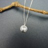 Pendentif sur chaine en argent 925 recyclé Soleil
