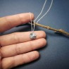 Pendentif sur chaine en argent 925 recyclé Soleil