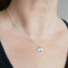 Kleine Sonnen Halskette aus recyceltem 925er Silber
