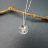 Sun pendant on chain in recycled 925 silver