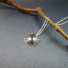 Sun pendant on chain in recycled 925 silver
