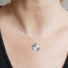Sun pendant on chain in recycled 925 silver