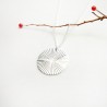 Big Sun pendant on chain in recycled 925 silver