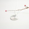 Grand pendentif sur chaine en argent 925 recyclé Soleil