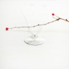 Grosse Sonne Halskette aus recyceltem 925er Silber