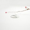 Big Sun pendant on chain in recycled 925 silver