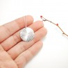 Grosse Sonne Halskette aus recyceltem 925er Silber