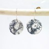 Boucles d'oreilles Rosée du Matin en argent massif 925 créateur français