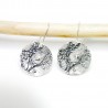 Boucles d'oreilles pendantes Rosée du Matin en argent 925