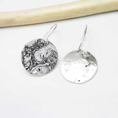 Sterling silver Morning Dew pendant earrings