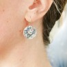 Boucles d'oreilles créateur Rosée du Matin en argent 925 made in France