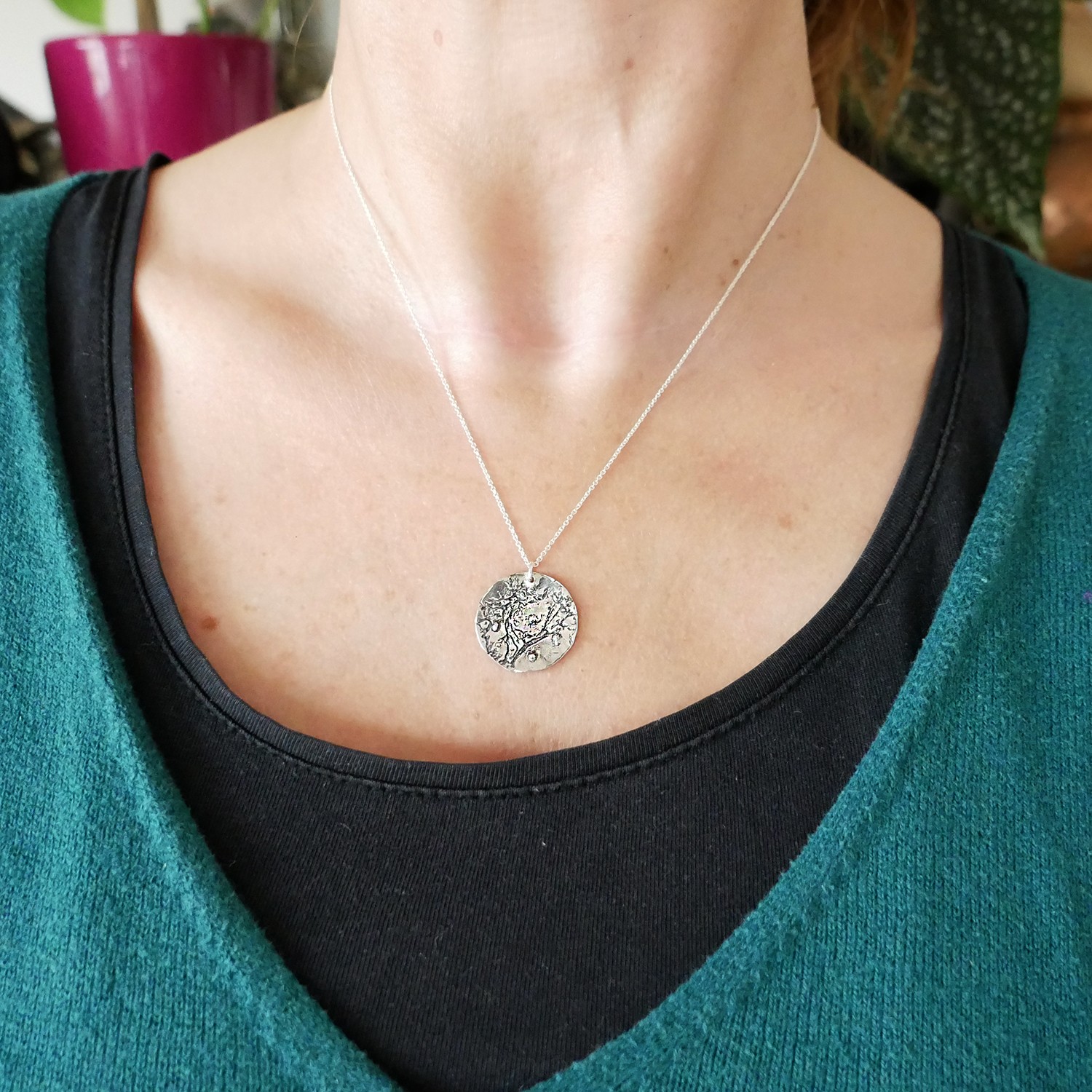 Dew sterling silver necklace sale