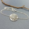 Bracelet ajustable Rosée du Matin en argent 925 recyclé