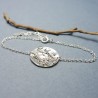 Bracelet ajustable Rosée du Matin en argent 925 recyclé