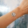 Bracelet ajustable Rosée du Matin en argent 925 recyclé