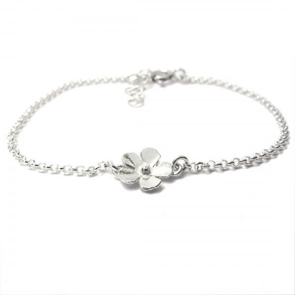 Sterling silver small flowers Sakura bracelet Desiree Schmidt Paris Sakura 33,00 €