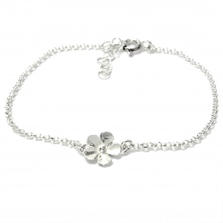 Sterling silver small flowers Sakura bracelet Desiree Schmidt Paris Sakura 33,00 €