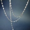 Sautoir pastilles motifs soleils en argent 925 recyclé minimaliste